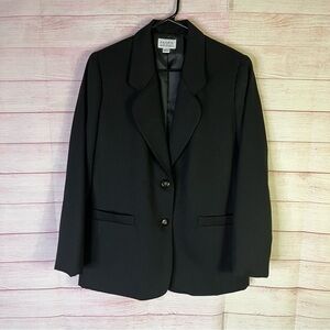 Napa Studio Black Two‎ Button Closure  Blazer Size 8